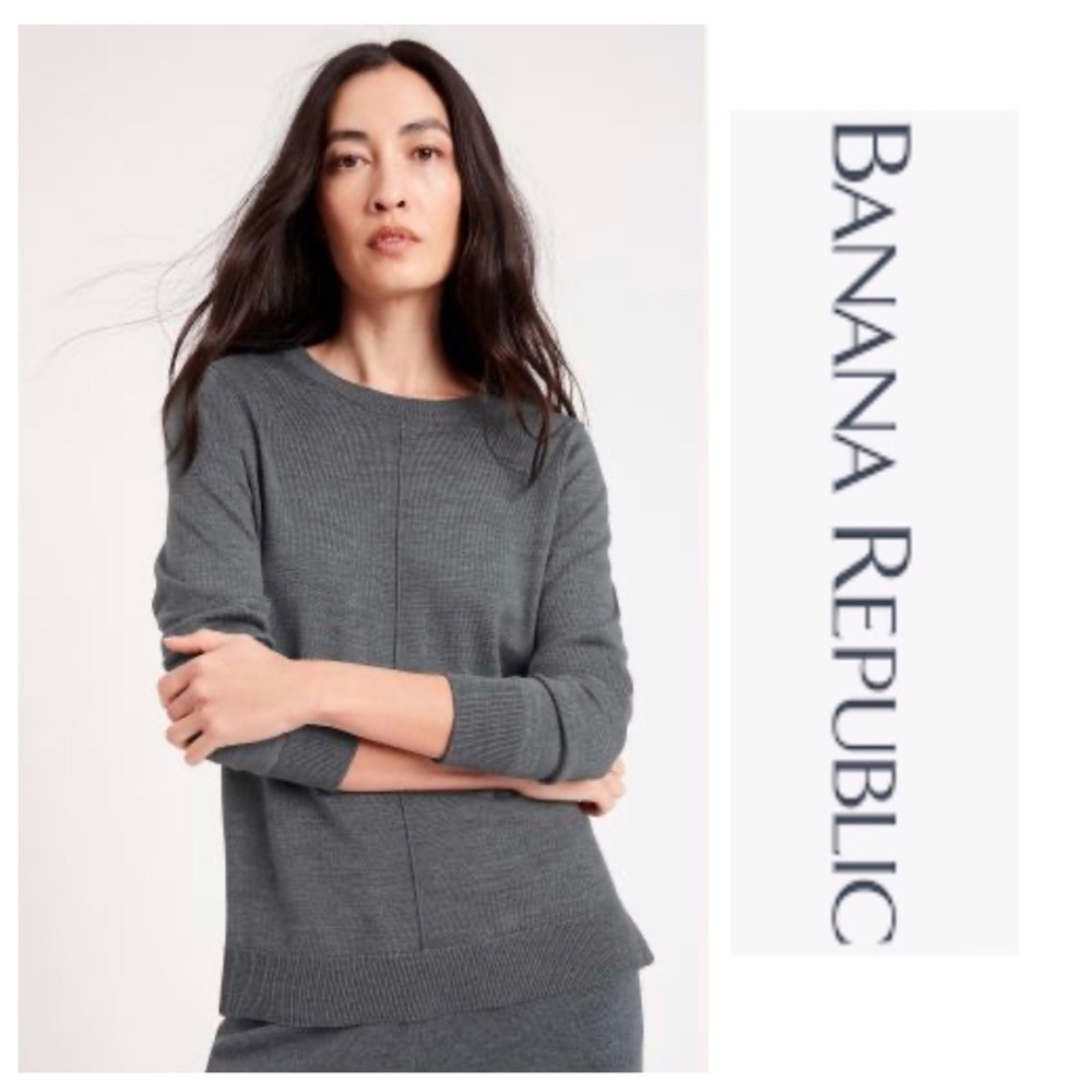 Banana Republic Merino Wool Crewneck Sweater Size L